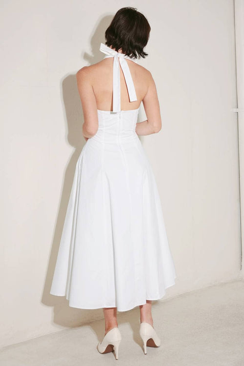 Marilyn Midi Dress White