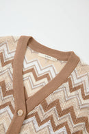 Serene Knit Cardigan Brown