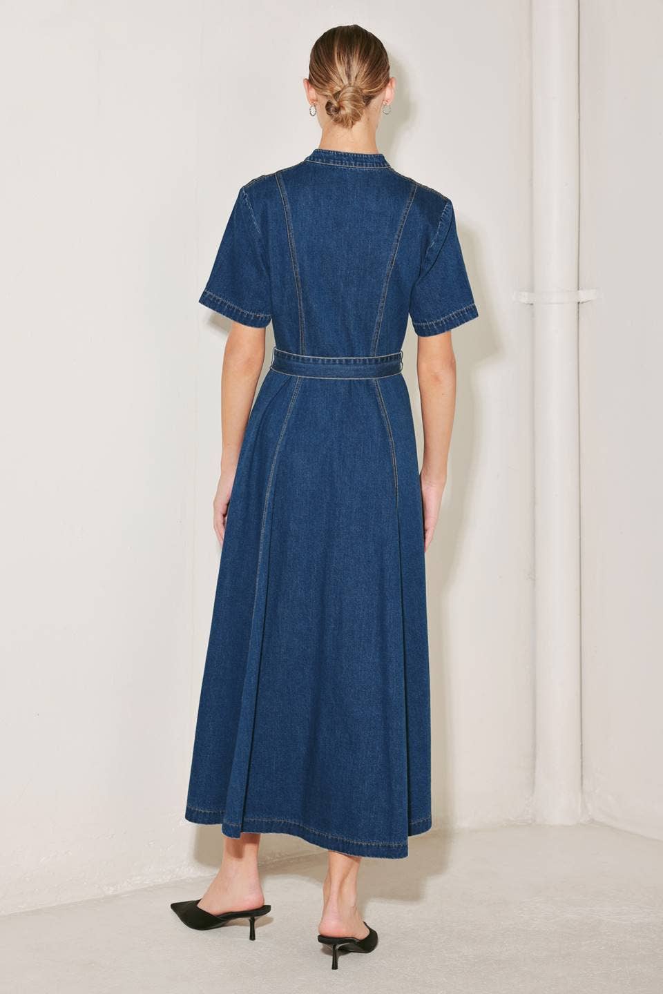 Rose Midi Dress Indigo