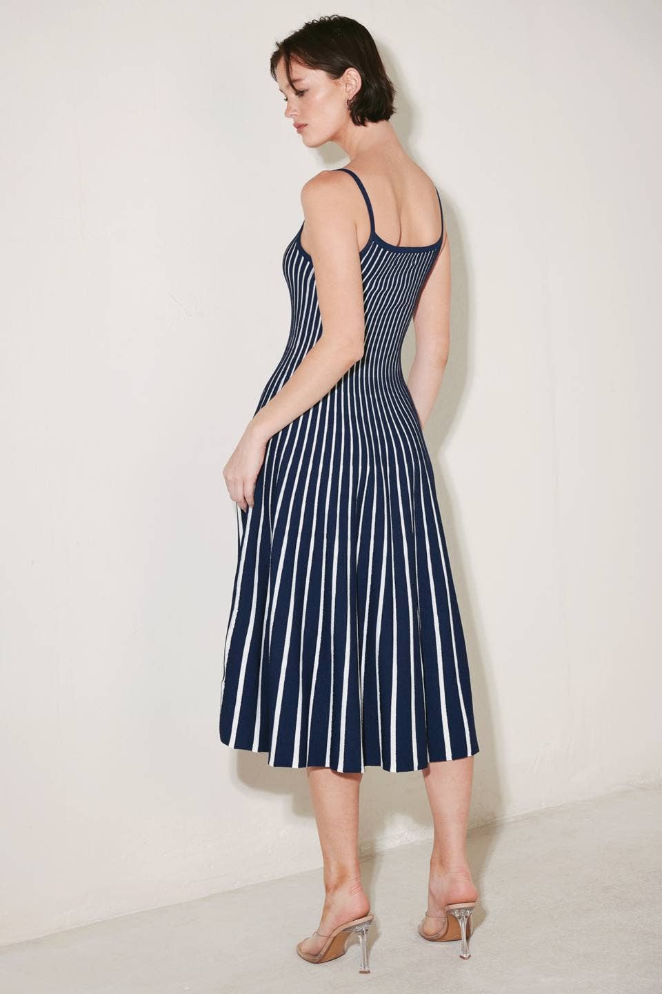 Elodie Knit Midi Dress Navy