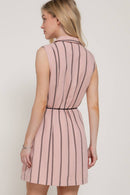 Hailey Linen Dress Pink