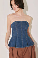 Vera Denim Top Indigo