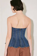Vera Denim Top Indigo