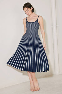 Elodie Knit Midi Dress Navy