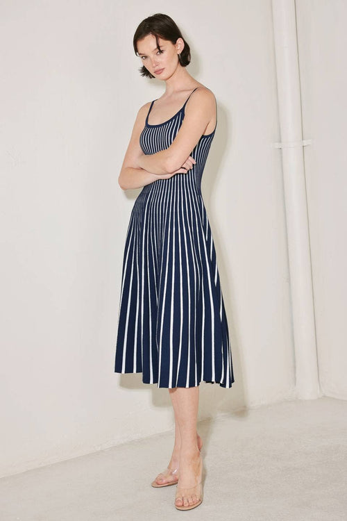 Elodie Knit Midi Dress Navy