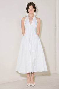 Marilyn Midi Dress White