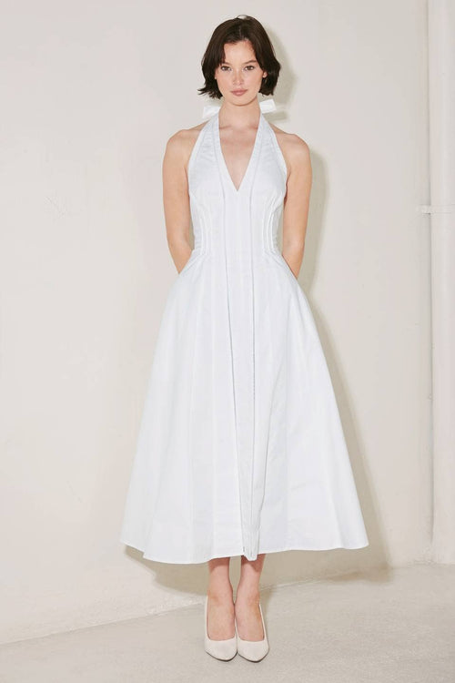 Marilyn Midi Dress White