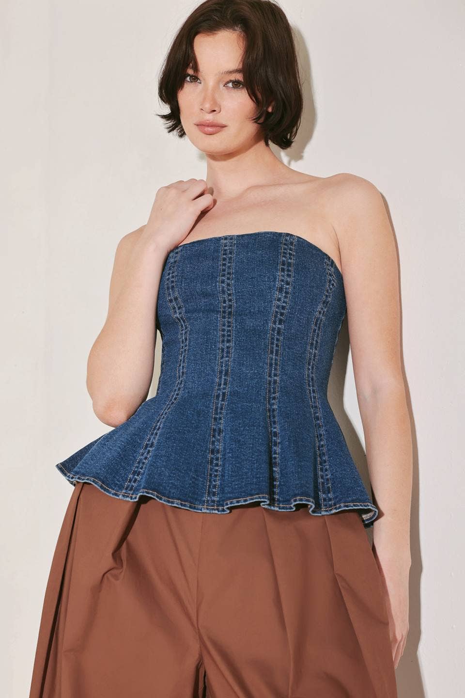 Vera Denim Top Indigo