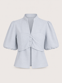 Aura Top Lino Gray