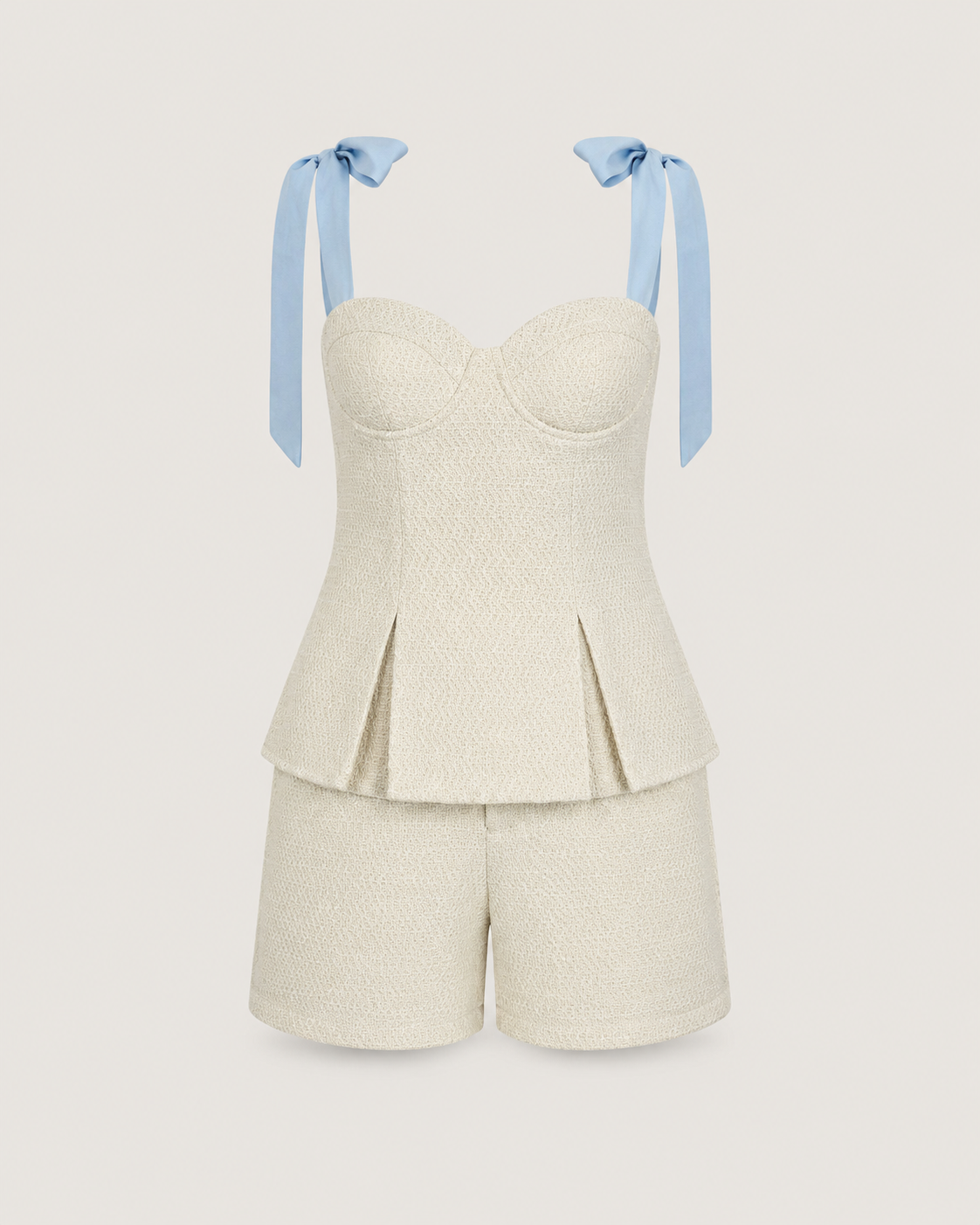 Boucle Tweed Set Cream