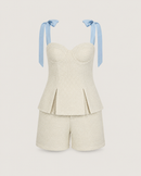 Boucle Tweed Set Cream