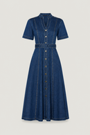 Rose Midi Dress Indigo