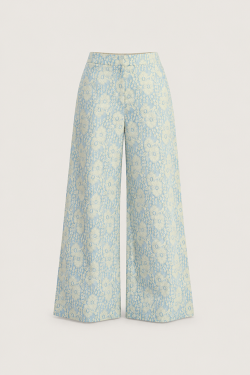 Celeste Lace Pant Light Blue