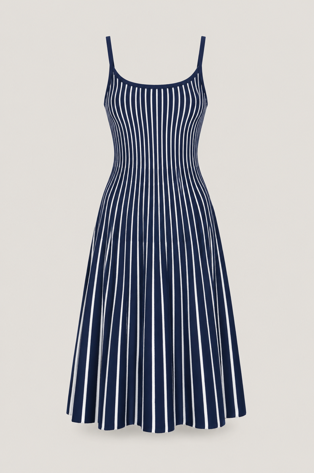Elodie Knit Midi Dress Navy