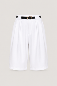 Riviera Belted Bermuda Short White