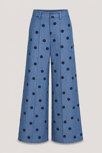 Indigo Polka Dot Pant
