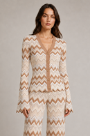 Serene Knit Cardigan Brown