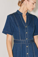 Rose Midi Dress Indigo