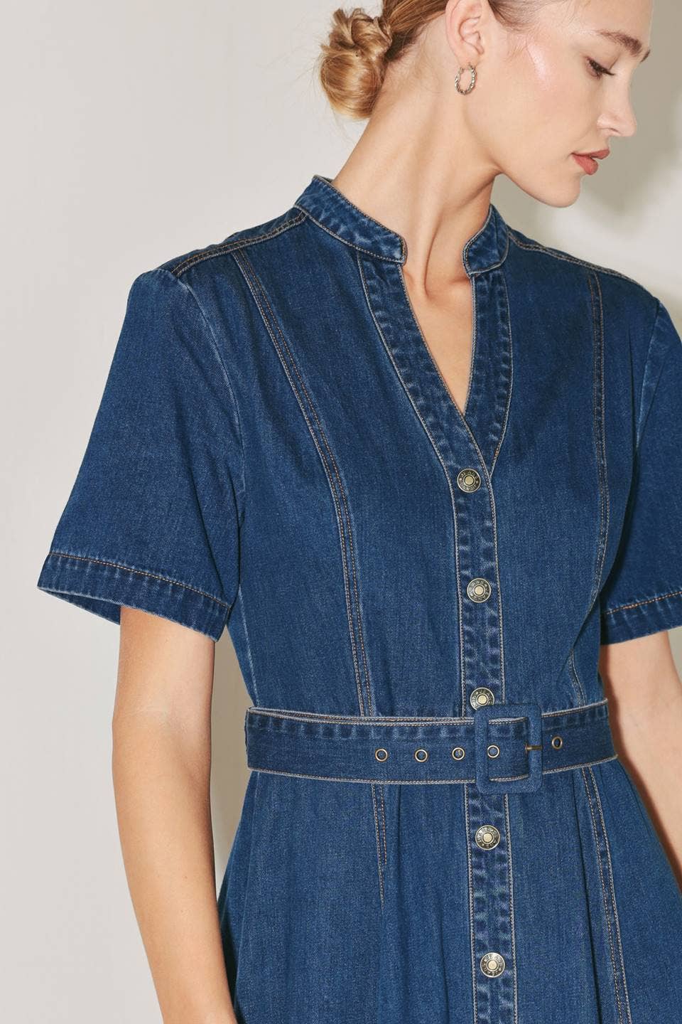 Rose Midi Dress Indigo