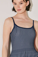 Elodie Knit Midi Dress Navy