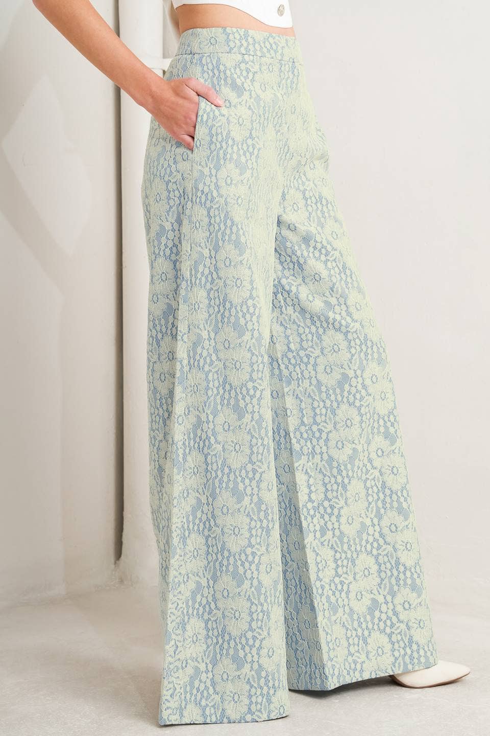 Lace Pant Light Blue
