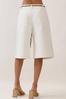 Ciara Bermuda Shorts Off White