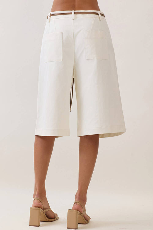 Ciara Bermuda Shorts Off White