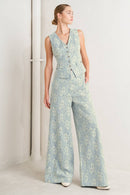 Lace Vest Light Blue