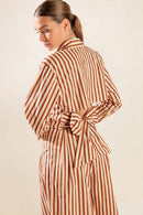 Aria Top Taupe Rust