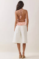 Ciara Bermuda Shorts Off White