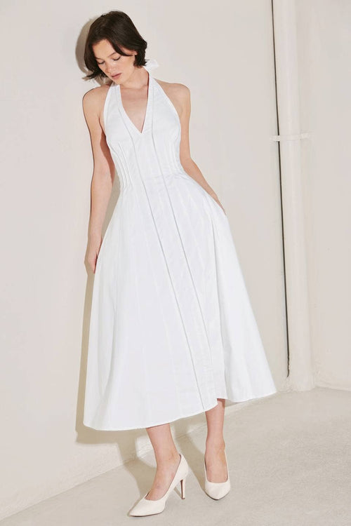 Marilyn Midi Dress White