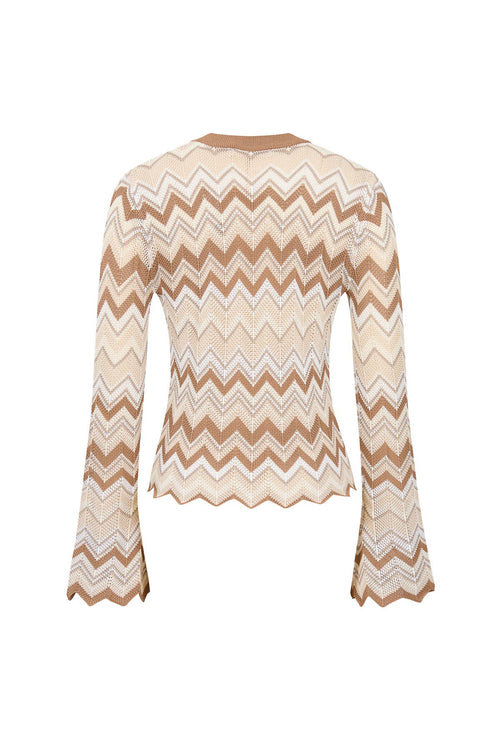 Serene Knit Cardigan Brown