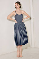 Elodie Knit Midi Dress Navy