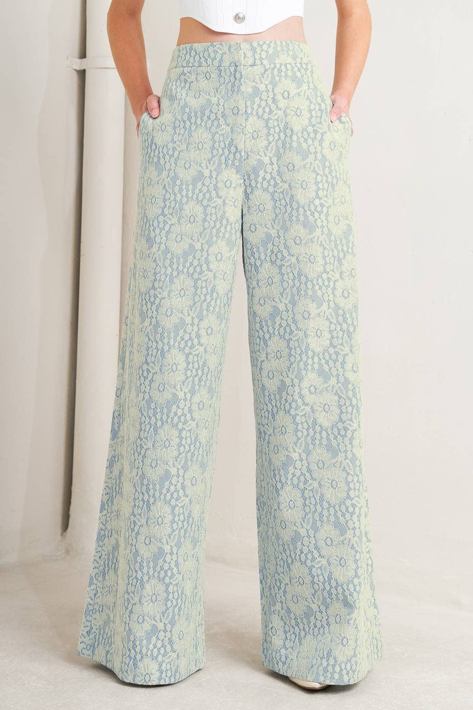 Lace Pant Light Blue