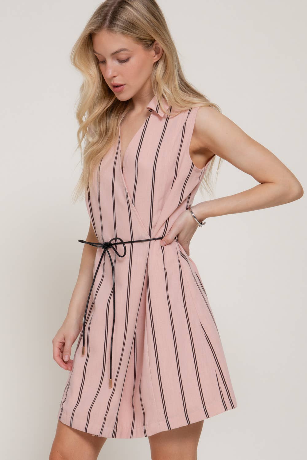 Hailey Linen Dress Pink