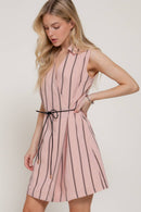 Hailey Linen Dress Pink